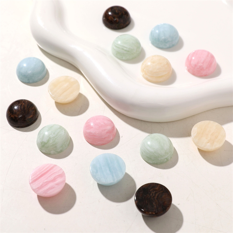 Men Accessories Wholesale - Grosir 100pcs/lot manik-manik resin cabochon bentuk
