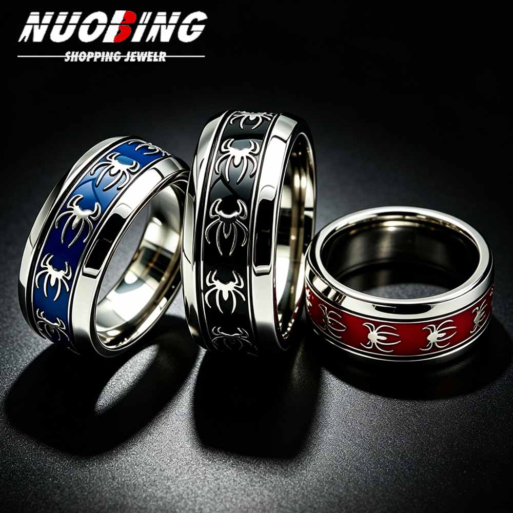 Men Accessories Wholesale - Cincin Laba-laba Punk Vintage Baru dari