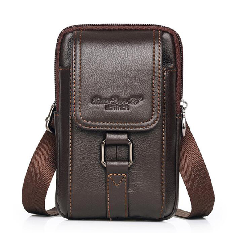 Men Accessories Box - Tas selempang kulit asli pria, Dompet