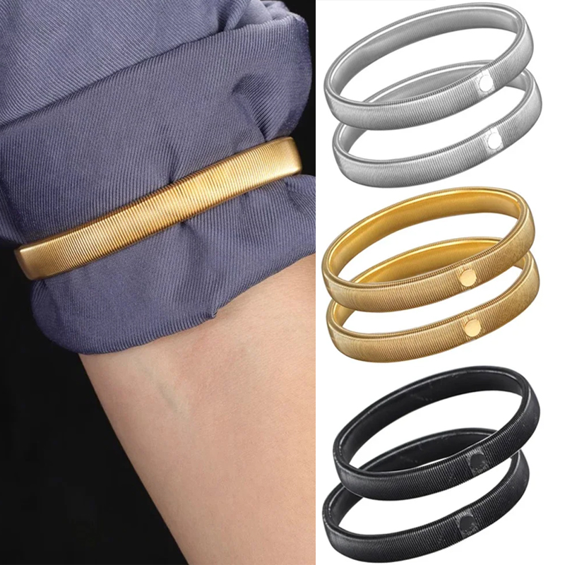 Men'S Accessories Clothing - 2 Buah Penahan Lengan Kemeja Elastis,