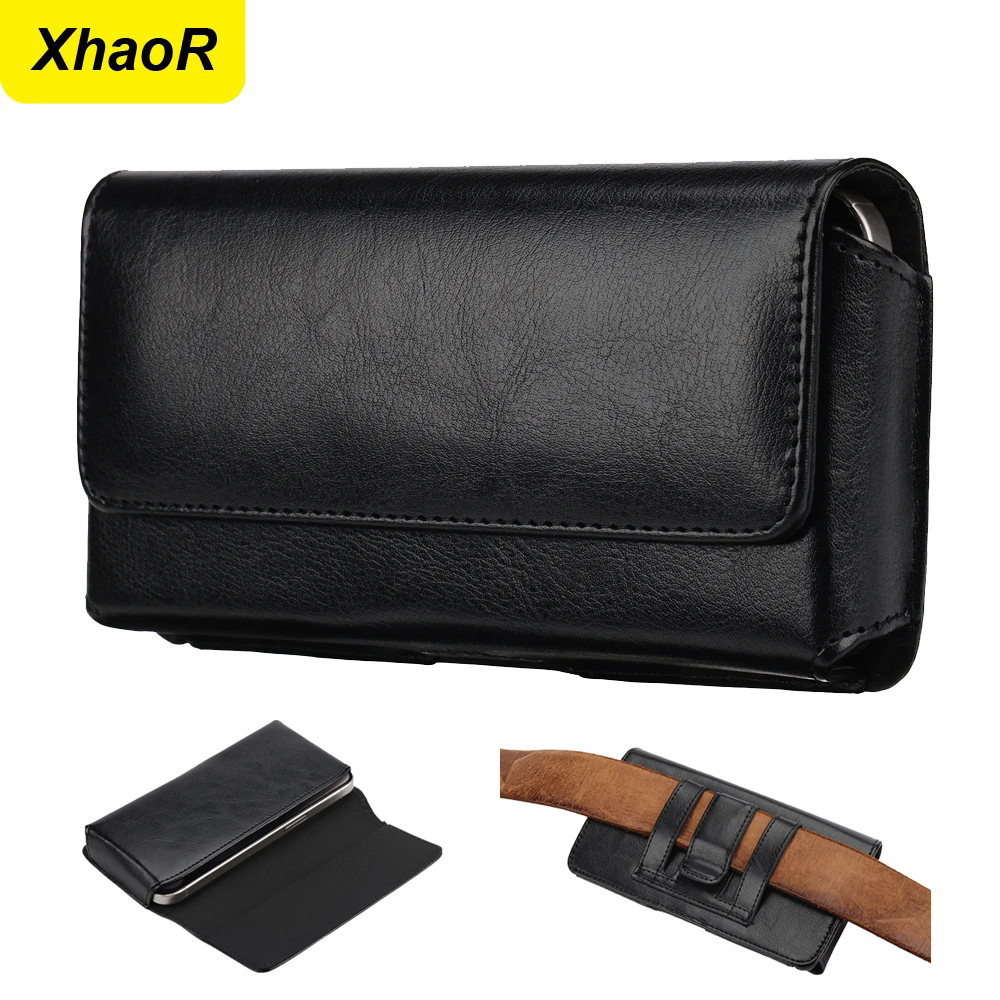 Men Accessories Box - Kantong Kulit Universal dengan Klip Sabuk
