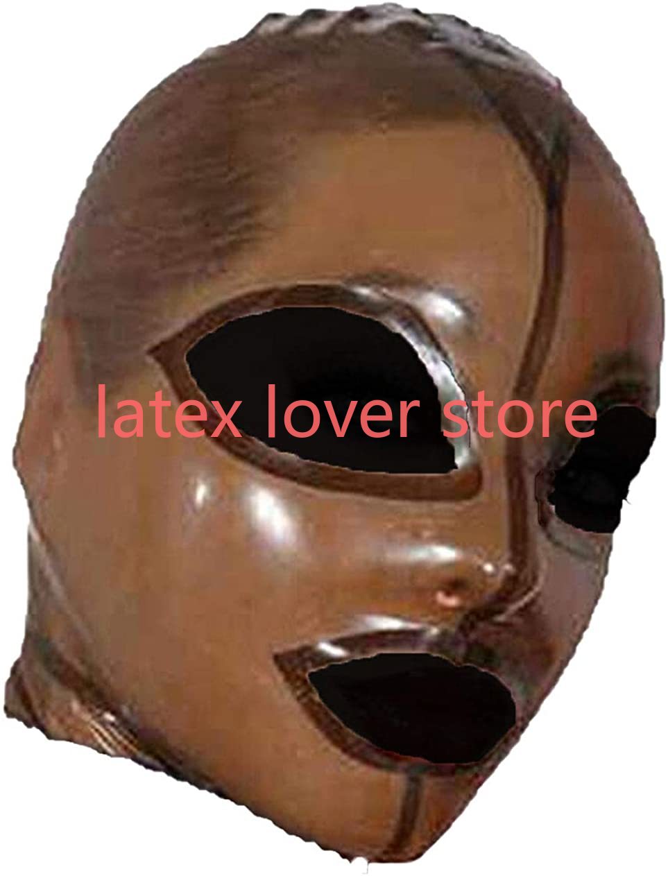 Men Accessories Unique - Masker Lateks Tudung Uniseks Karet Coklat