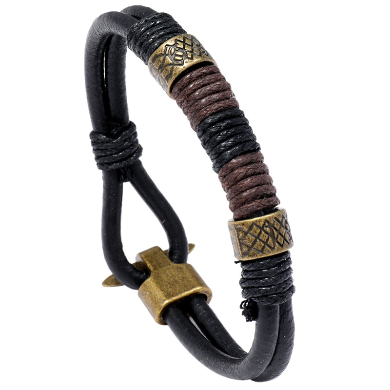 Men Accessories Pk - Gelang Kulit Pria Berkualitas Tinggi Gaya