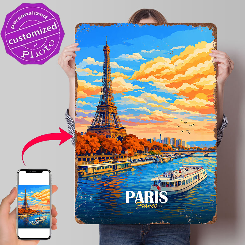 Men'S Accessories Paris - Paris By The Seine Poster Logam