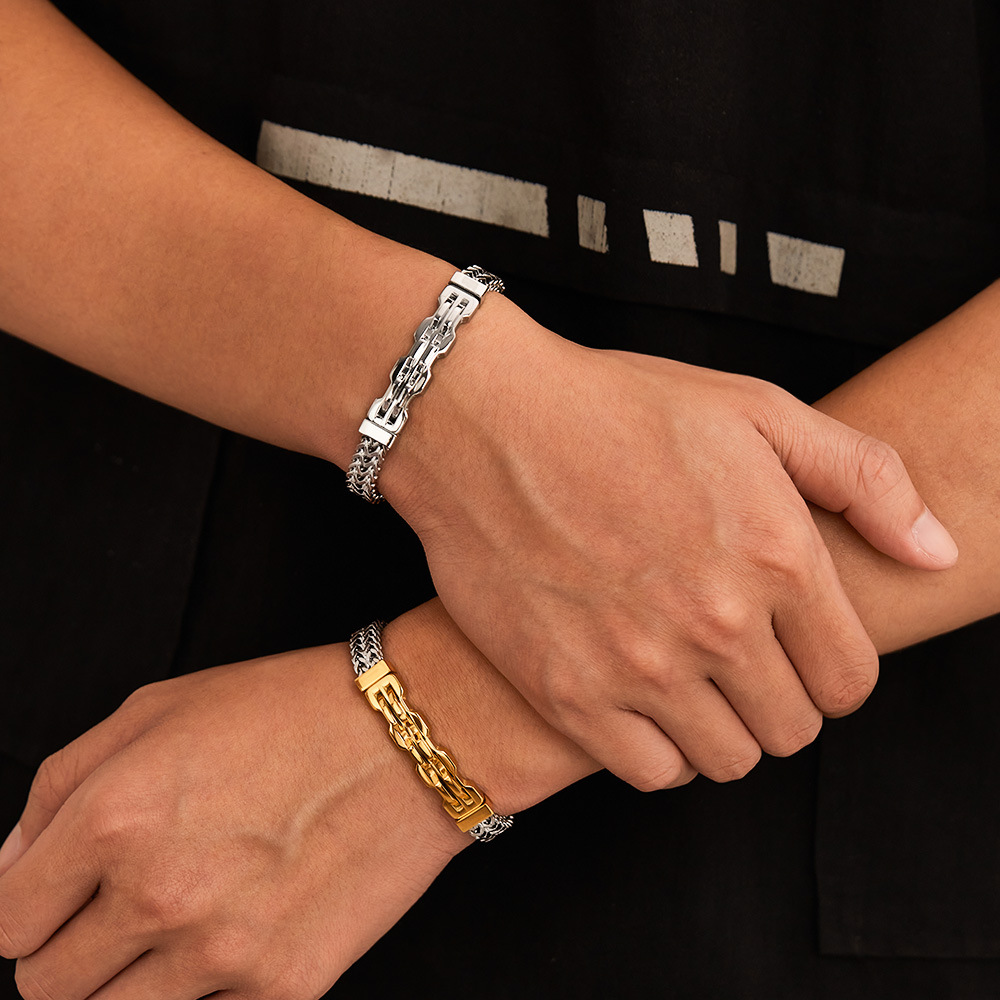 Men Accessories Pk - Gelang Pria Stainless Steel Tren Fashion