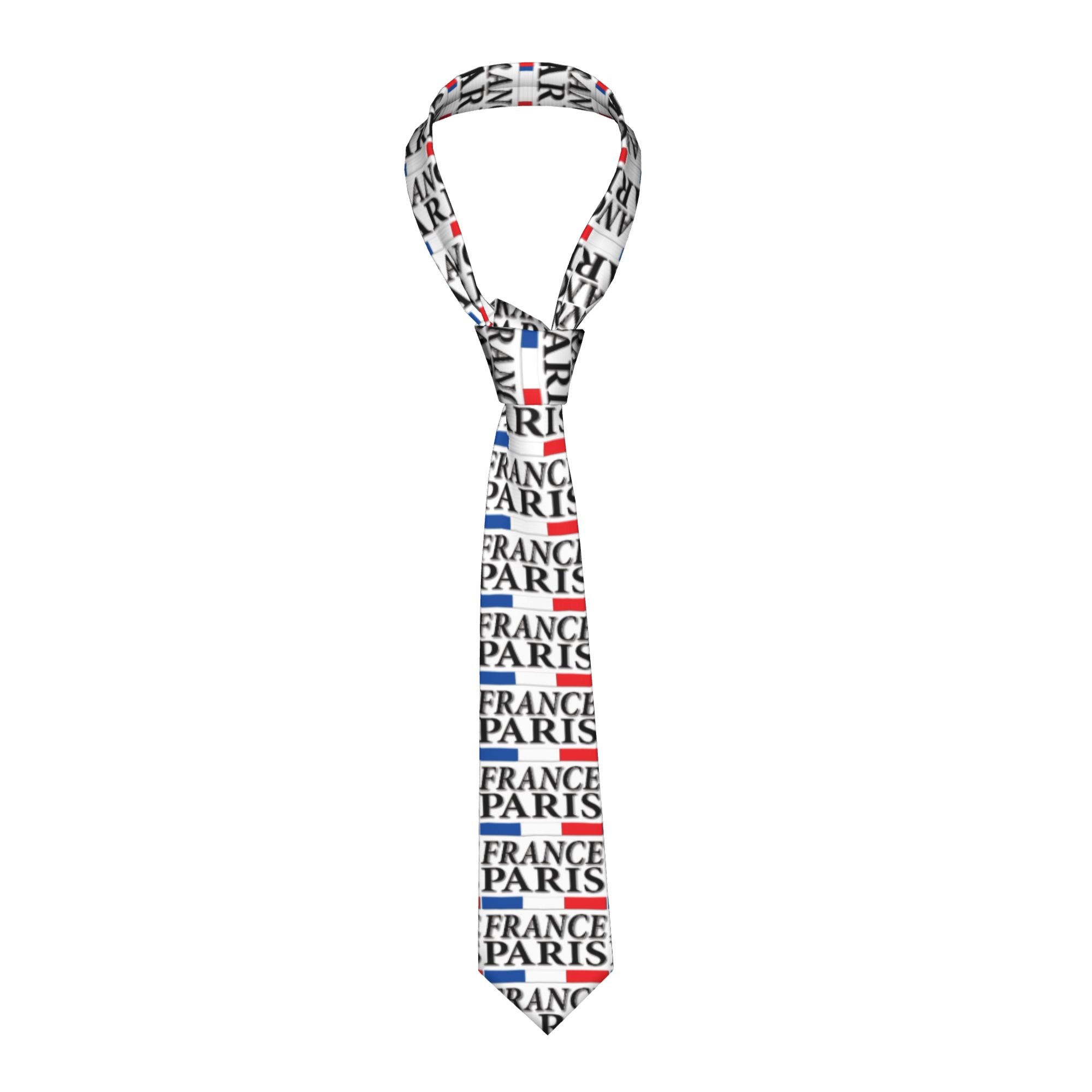 Men'S Accessories Paris - Paris Prancis dengan Dasi Bendera Prancis