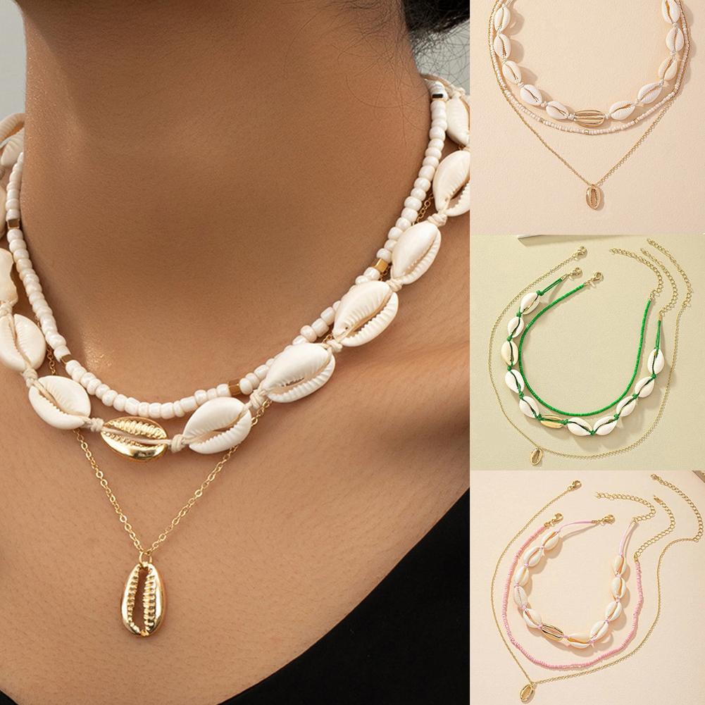 Choker cangkang akrilik Boho,  - Men'S Vacation Accessories ulasan dan harga