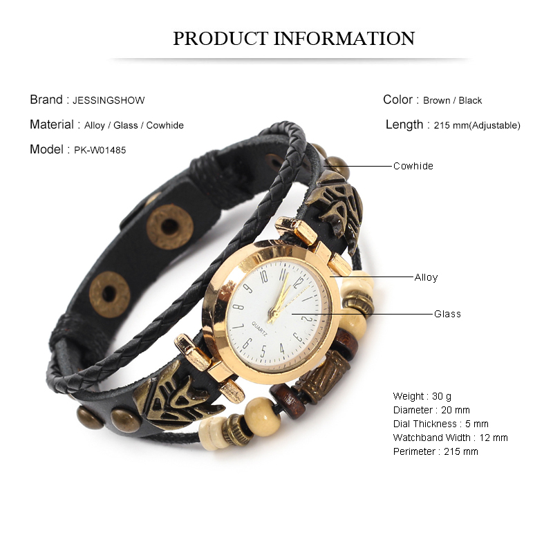 Jam Tangan Kuarsa Kulit Antik  - Men Accessories Pk ulasan dan harga