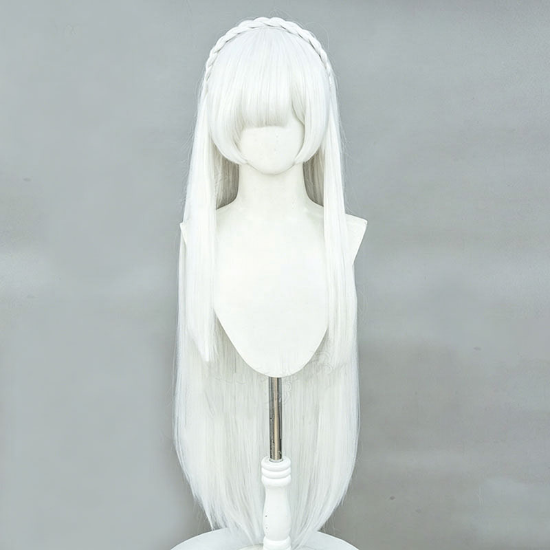 Wig Cosplay Anime Re:Zero Emil - Men Accessories Look ulasan dan harga
