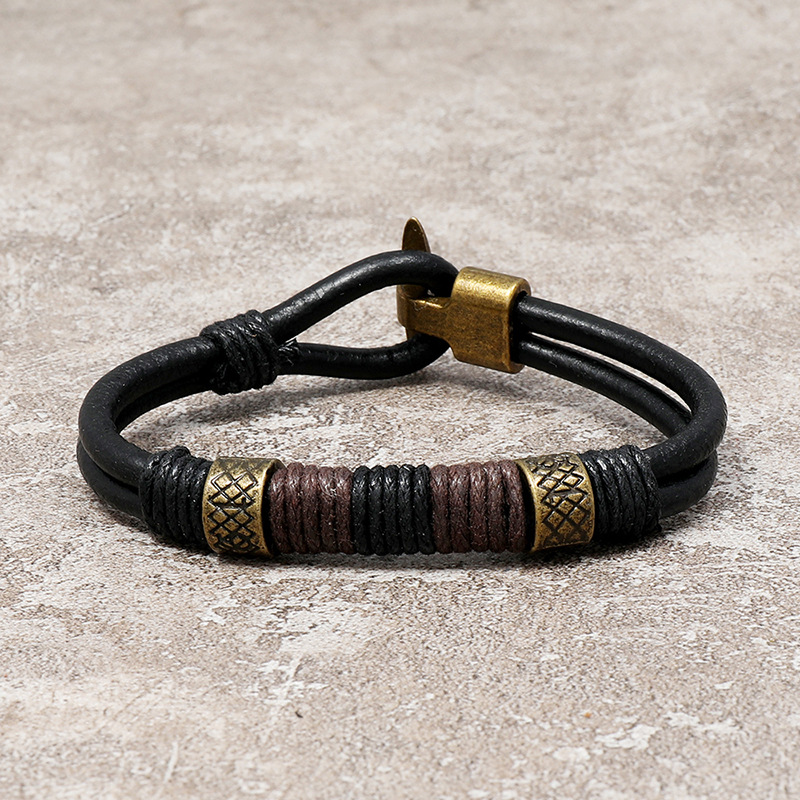 Gelang Kulit Pria Berkualitas  - Men Accessories Pk ulasan dan harga