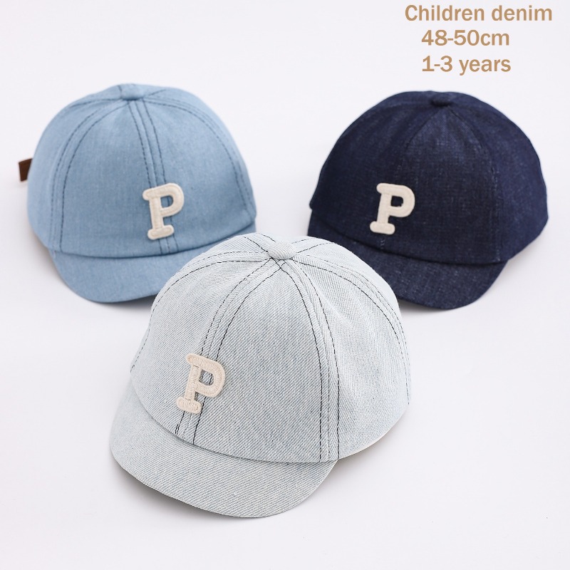 Topi Bisbol Denim Anak 48-50cm - Hat Snapback Cap ulasan dan harga