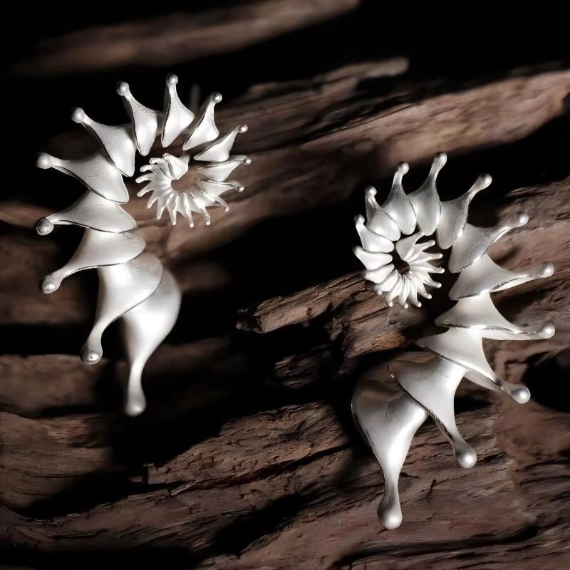 Anting-anting Stud Perak Kuno  - Men'S Vacation Accessories ulasan dan harga