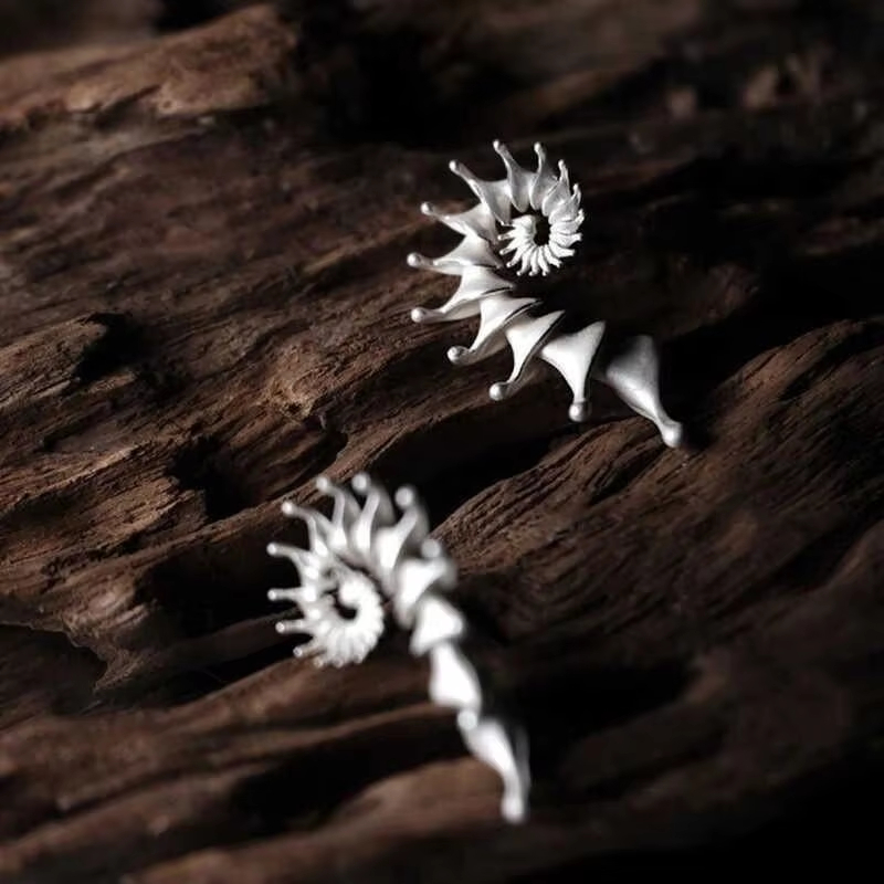 Anting-anting Stud Perak Kuno  - Men'S Vacation Accessories ulasan dan harga