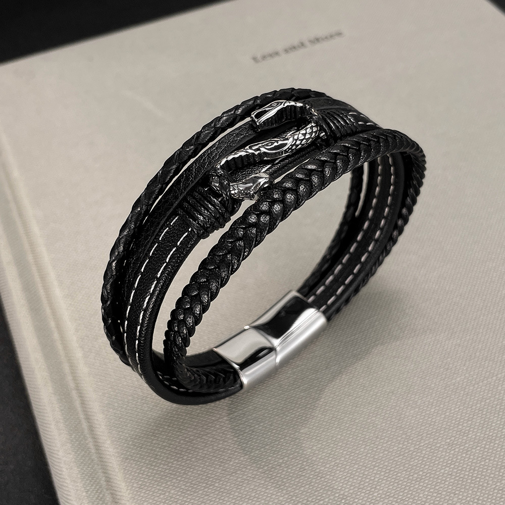 Gelang kulit anyaman banyak la - Men Accessories Pk ulasan dan harga
