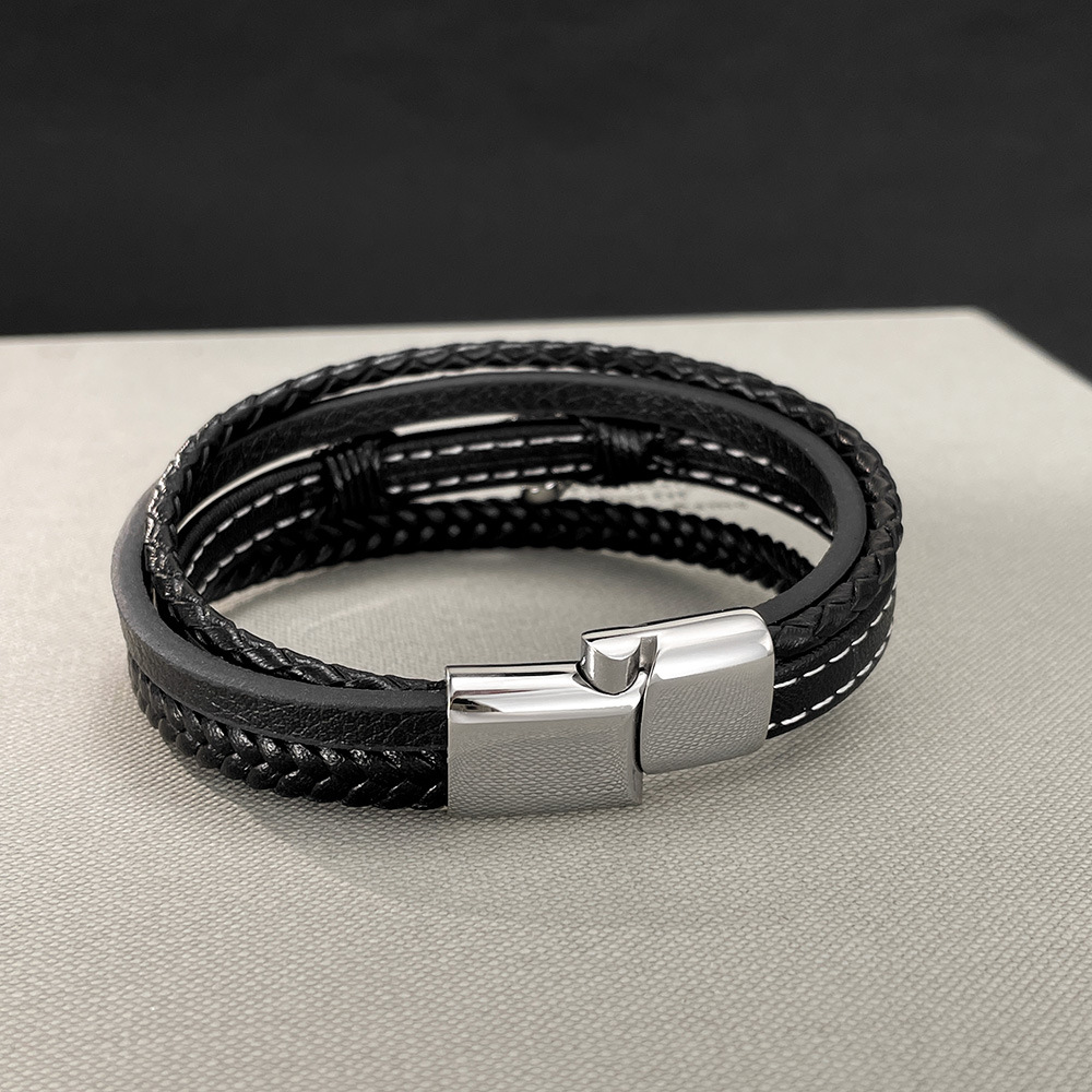 Gelang kulit anyaman banyak la - Men Accessories Pk ulasan dan harga