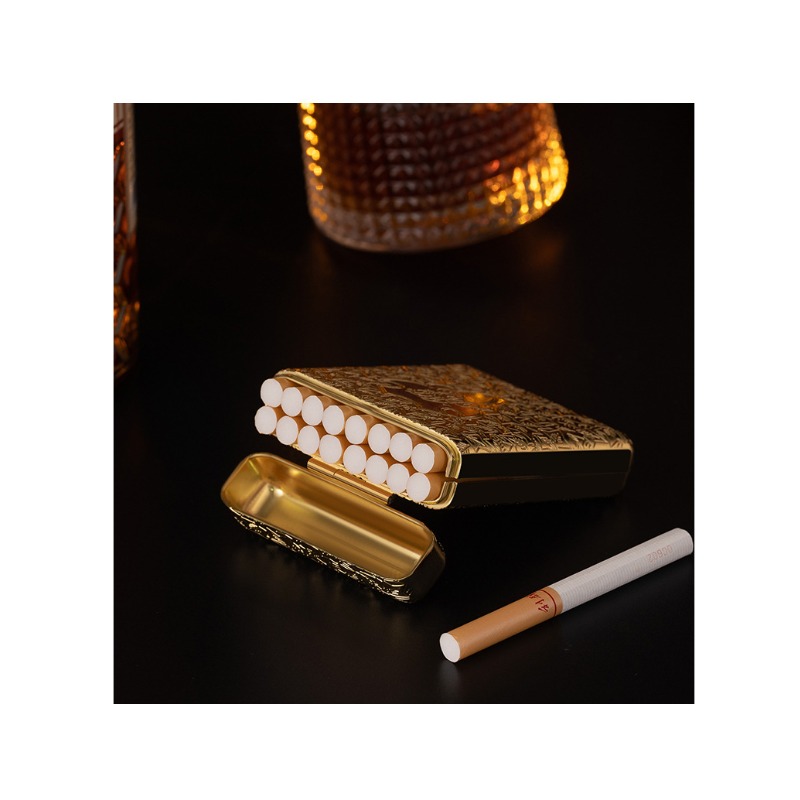 Kotak Rokok Logam Ukiran Retro - Men Accessories Box ulasan dan harga