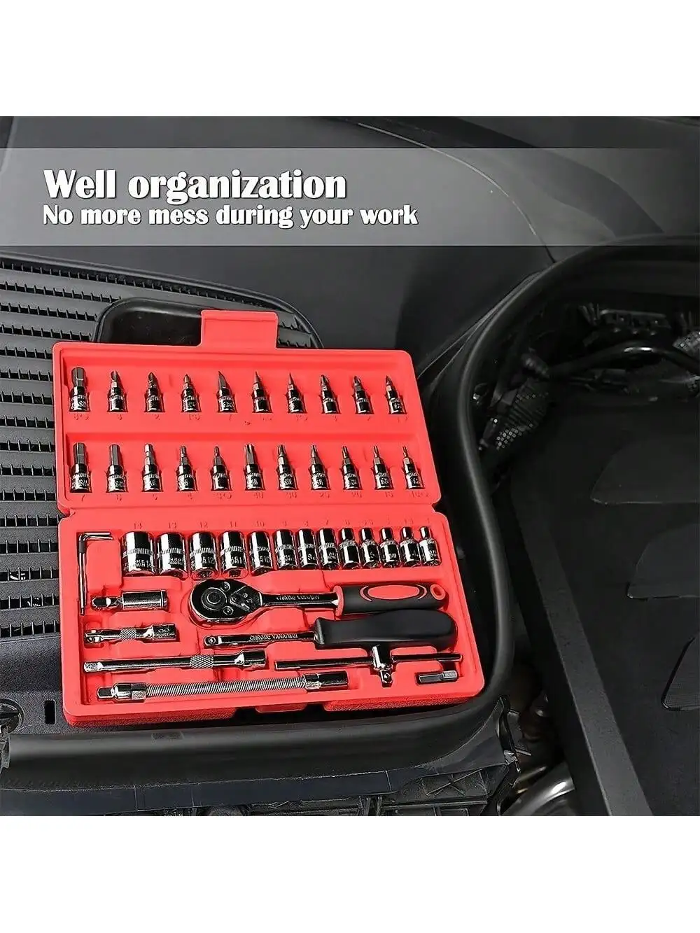 Set Kunci Pas Ratchet 46 Buah  - Men Accessories Box ulasan dan harga