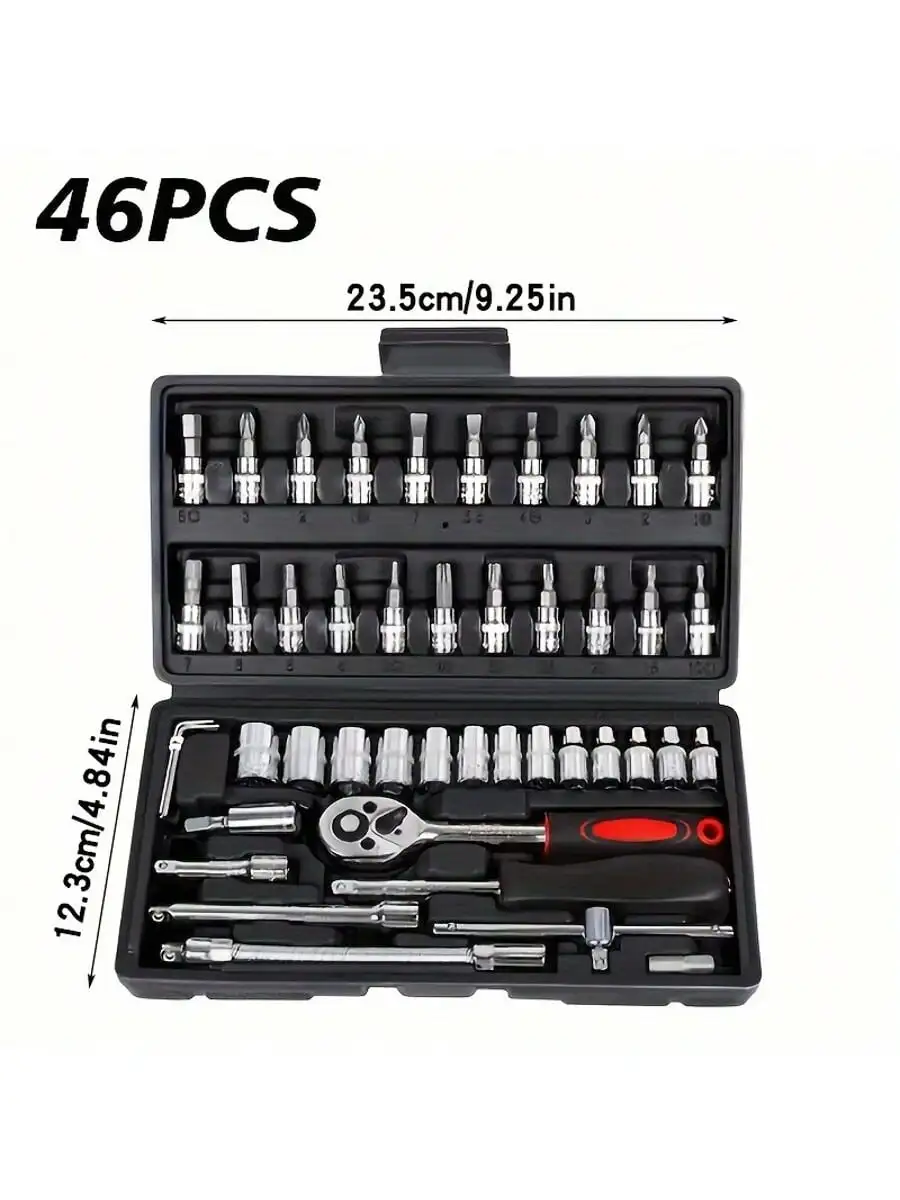 Set Kunci Pas Ratchet 46 Buah  - Men Accessories Box ulasan dan harga