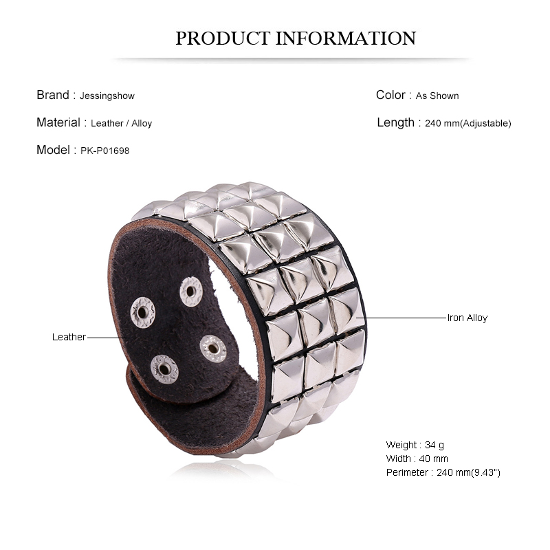 Gelang Biker Paku Keling Perse - Men Accessories Pk ulasan dan harga