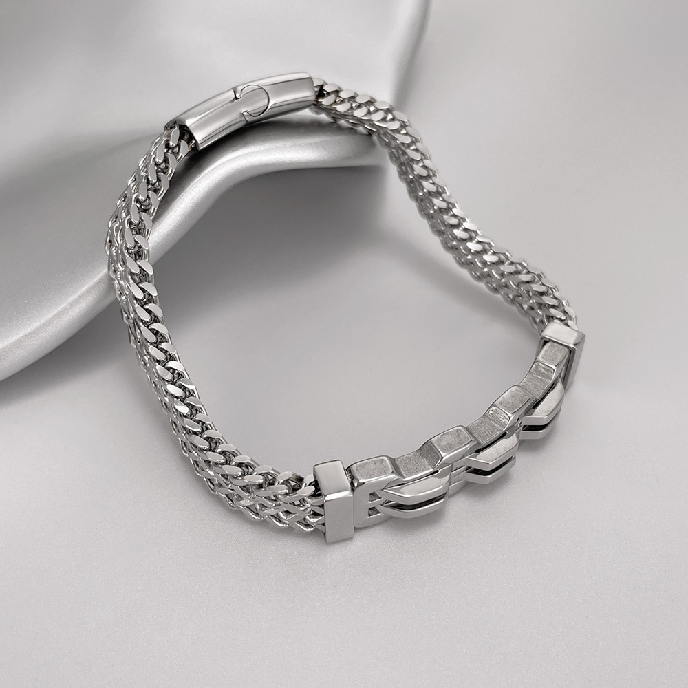 Gelang Pria Stainless Steel Tr - Men Accessories Pk ulasan dan harga
