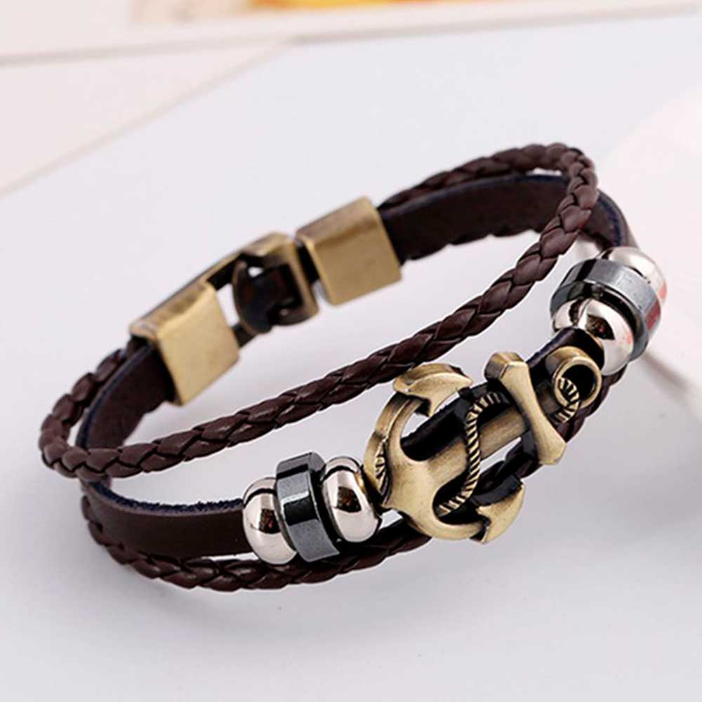 Gelang tali kulit Vintage berl - Men Accessories Pk ulasan dan harga